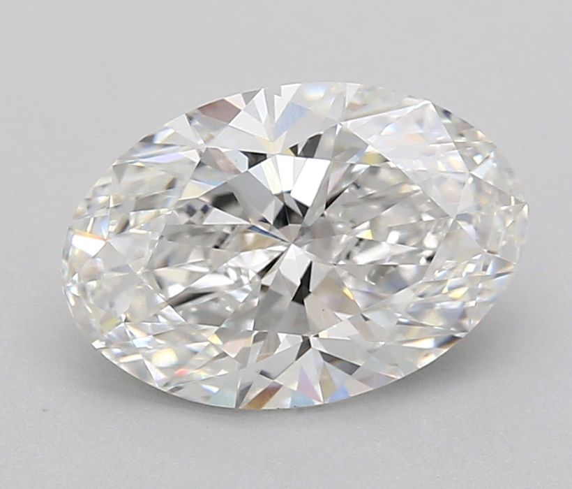 2.04 Carat Oval Lab Diamond with  Cut Diamond in 14KT  view 1
