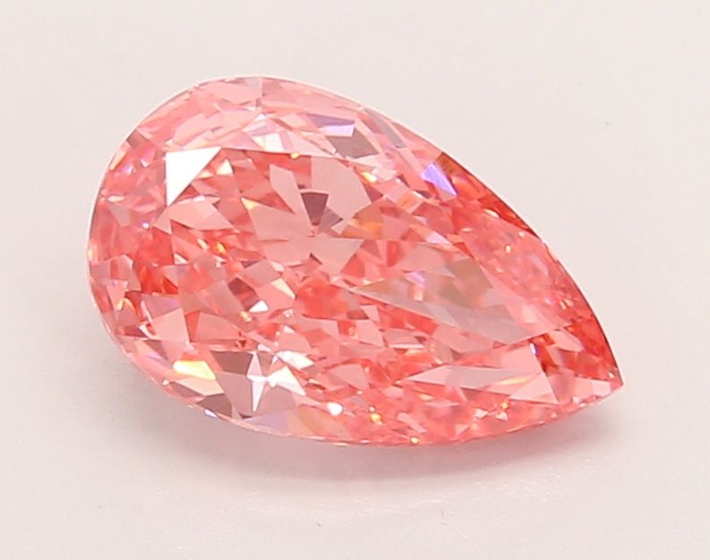 1.65 Carat Pear Lab Diamond with  Cut Diamond in 14KT  view 1
