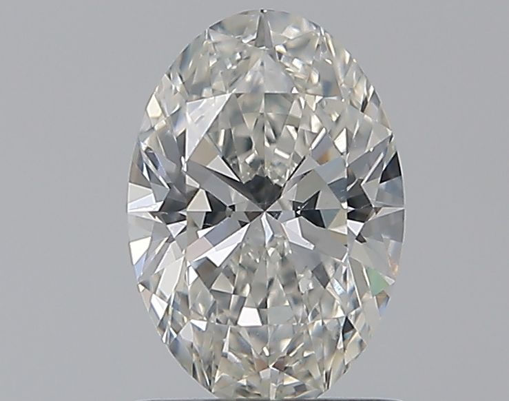 1.01 Carat Oval Natural Diamond with  Cut Diamond in 14KT  view 1
