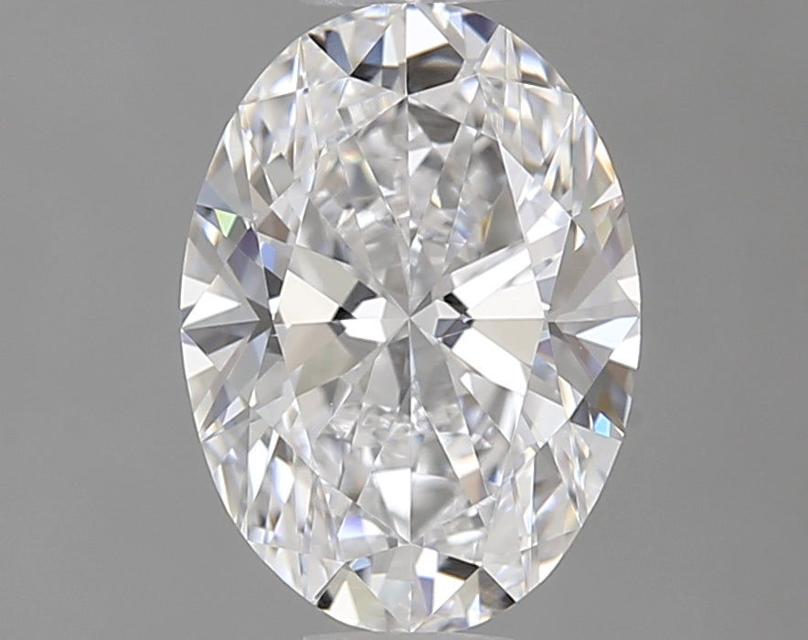 0.94 Carat Oval Lab Diamond with  Cut Diamond in 14KT  view 1
