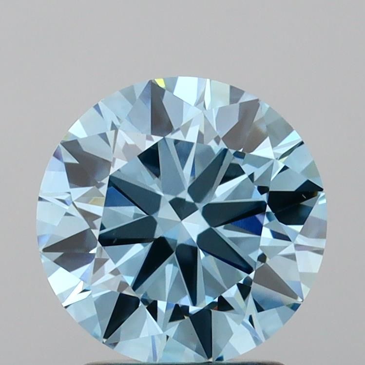 2.02 Carat Round Lab Diamond with  Cut Diamond in 14KT  view 1
