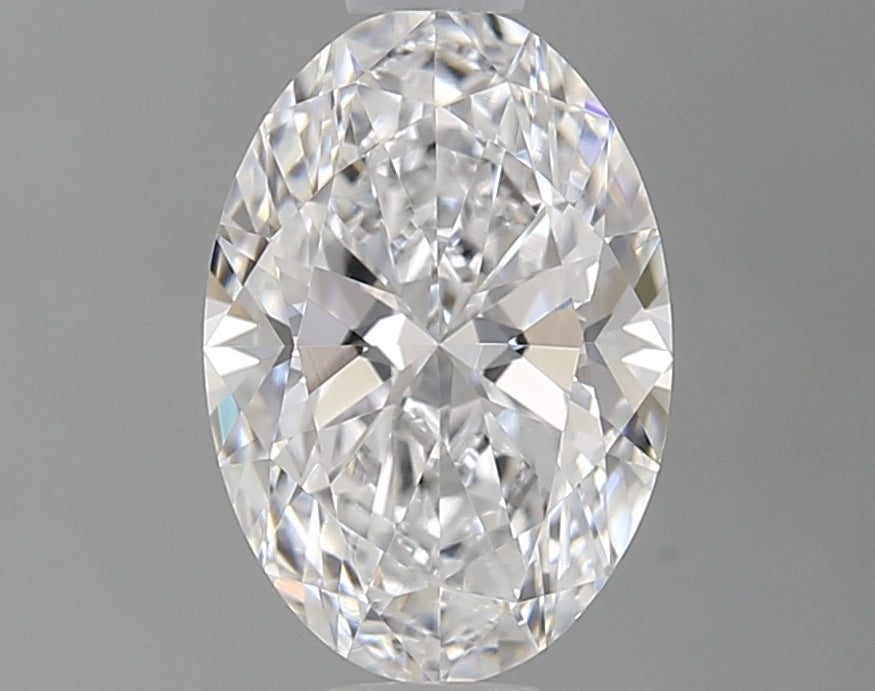 0.73 Carat Oval Lab Diamond with  Cut Diamond in 14KT  view 1
