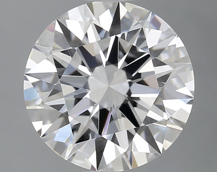 1.7 Carat Round Lab Diamond with  Cut Diamond in 14KT  view 1
