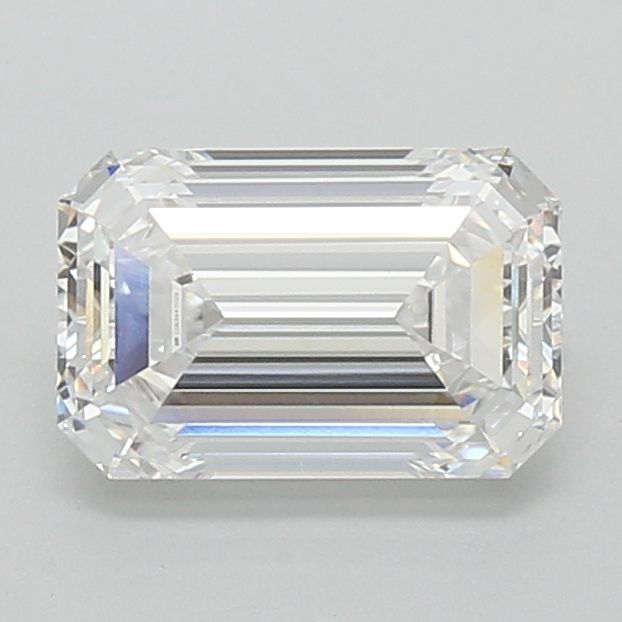 2.39 Carat Emerald Lab Diamond with  Cut Diamond in 14KT  view 1
