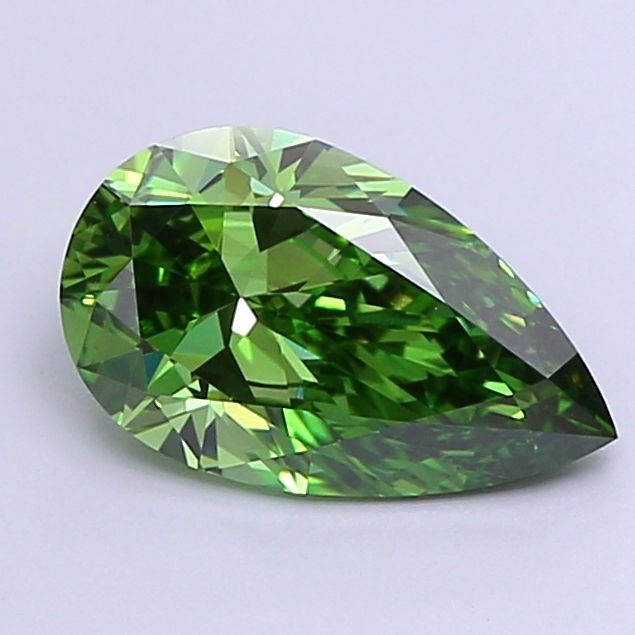 1.7 Carat Pear Lab Diamond with  Cut Diamond in 14KT  view 1
