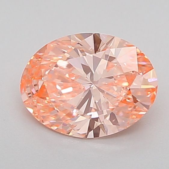0.88 Carat Oval Lab Diamond with  Cut Diamond in 14KT  view 1
