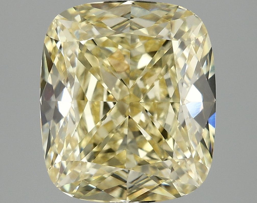 3.08 Carat Cushion Lab Diamond with  Cut Diamond in 14KT  view 1
