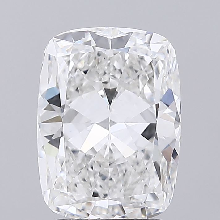 3.0 Carat Cushion Lab Diamond with  Cut Diamond in 14KT  view 1
