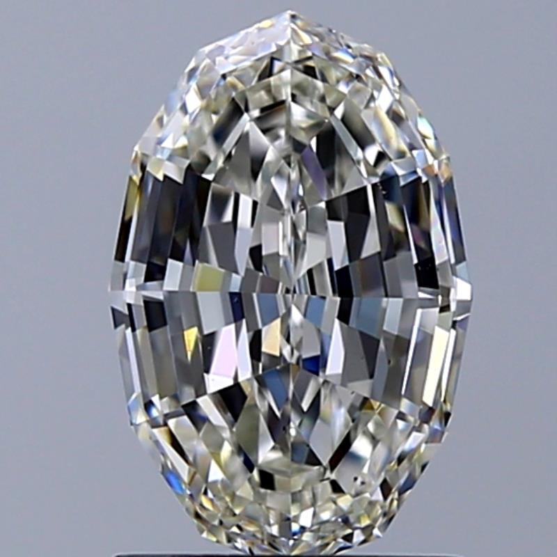 1.63 Carat Oval Natural Diamond with  Cut Diamond in 14KT  view 1
