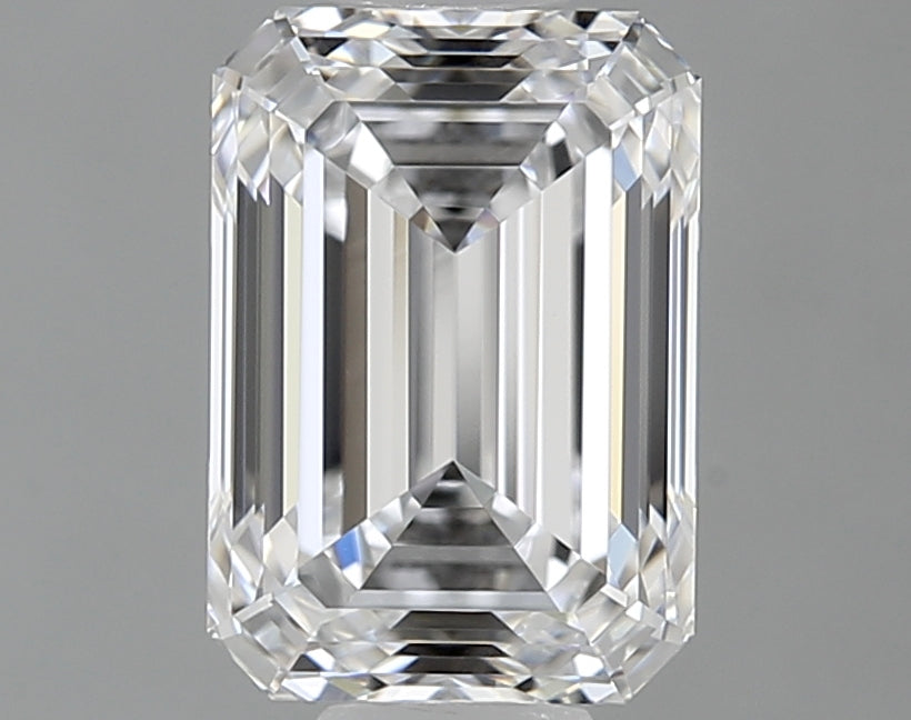 1.18 Carat Emerald Lab Diamond with  Cut Diamond in 14KT  view 1
