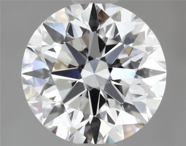 2.54 Carat Round Lab Diamond with  Cut Diamond in 14KT  view 1
