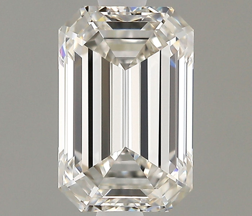 1.24 Carat Emerald Natural Diamond with  Cut Diamond in 14KT  view 1

