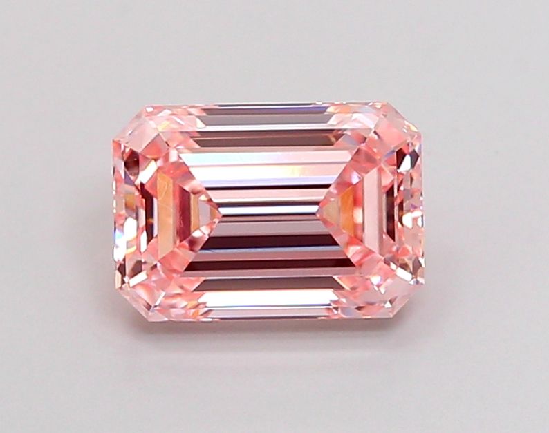 1.95 Carat Emerald Lab Diamond with  Cut Diamond in 14KT  view 1
