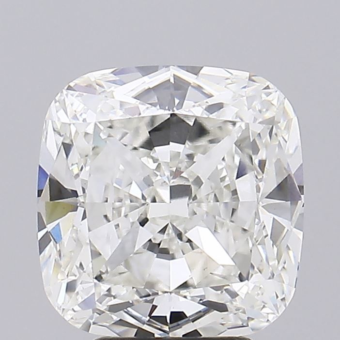 5.24 Carat Cushion Lab Diamond with  Cut Diamond in 14KT  view 1
