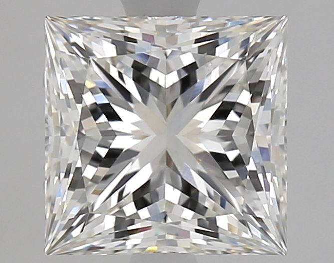 1.84 Carat Princess Lab Diamond with  Cut Diamond in 14KT  view 1
