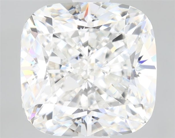 2.62 Carat Cushion Lab Diamond with  Cut Diamond in 14KT  view 1
