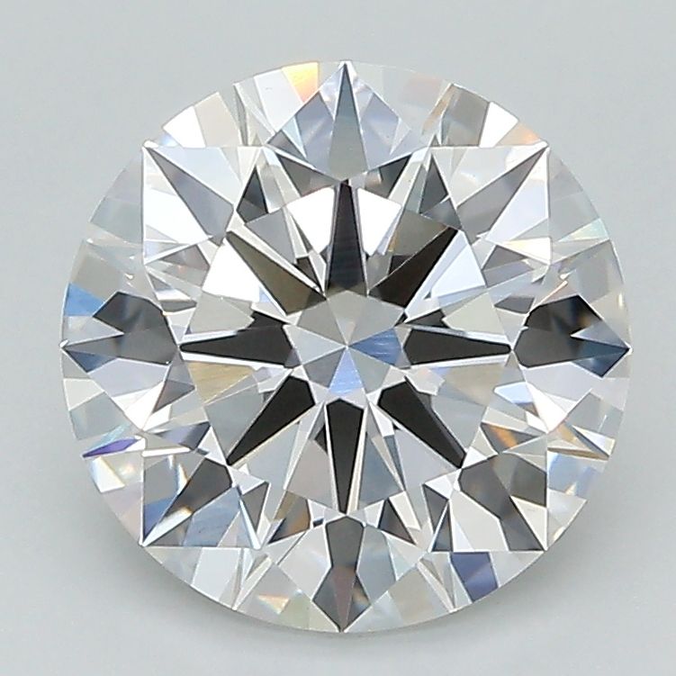 2.62 Carat Round Lab Diamond with  Cut Diamond in 14KT  view 1
