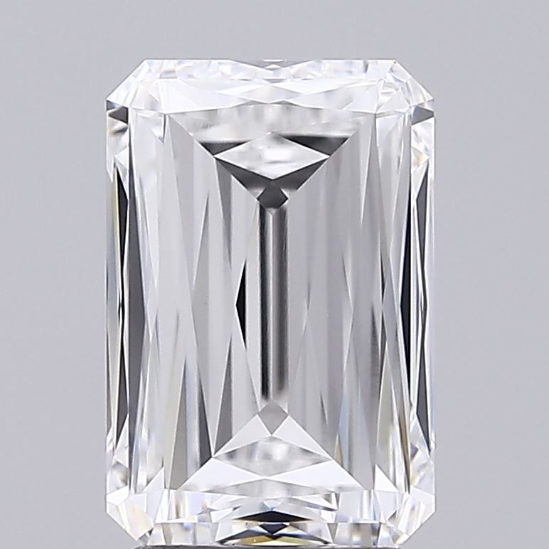 3.0 Carat Radiant Lab Diamond with  Cut Diamond in 14KT  view 1
