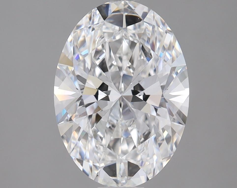 2.23 Carat Oval Lab Diamond with  Cut Diamond in 14KT  view 1
