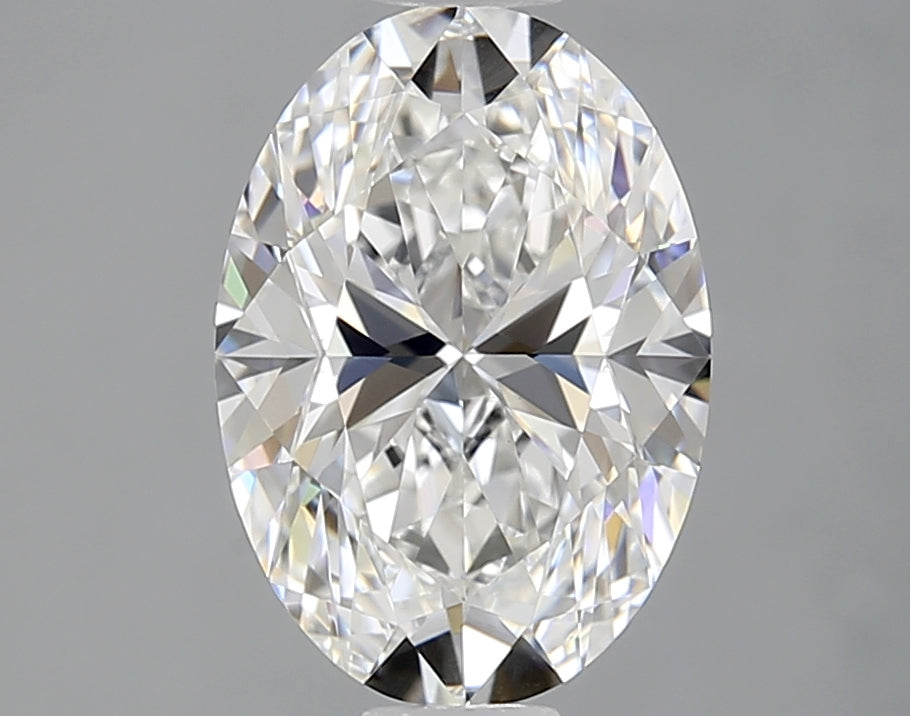 1.84 Carat Oval Lab Diamond with  Cut Diamond in 14KT  view 1
