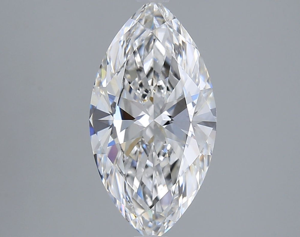 2.03 Carat Marquise Lab Diamond with  Cut Diamond in 14KT  view 1
