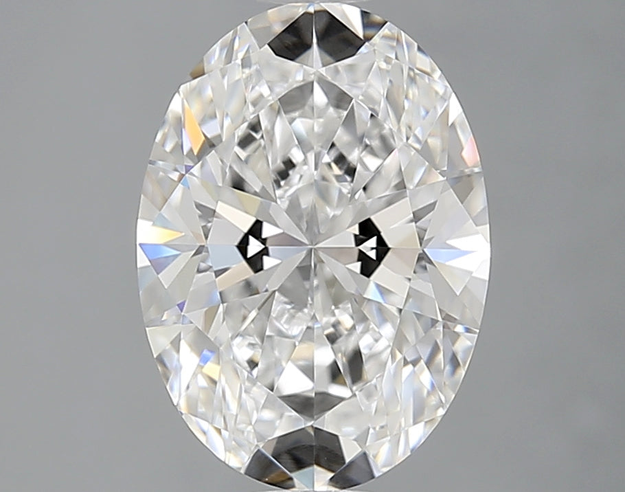 2.02 Carat Oval Lab Diamond with  Cut Diamond in 14KT  view 1
