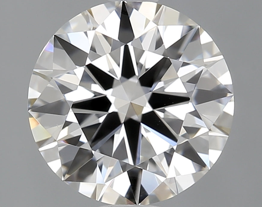 1.5 Carat Round Lab Diamond with  Cut Diamond in 14KT  view 1
