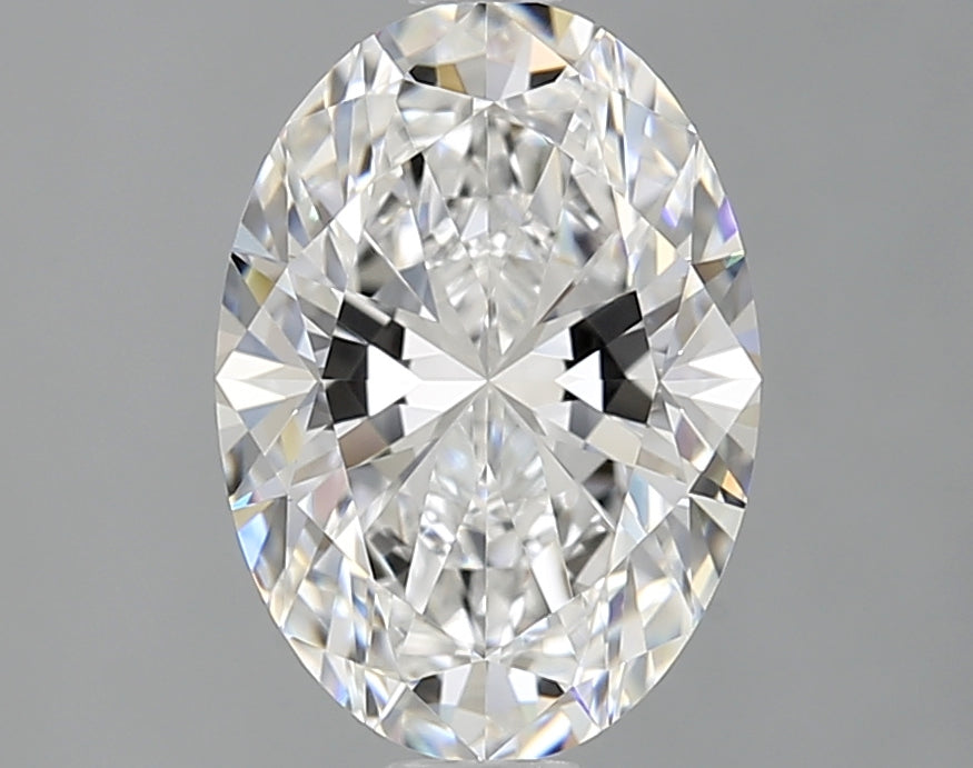 1.56 Carat Oval Lab Diamond with  Cut Diamond in 14KT  view 1
