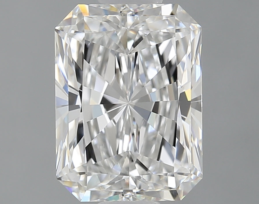 1.51 Carat Radiant Lab Diamond with  Cut Diamond in 14KT  view 1
