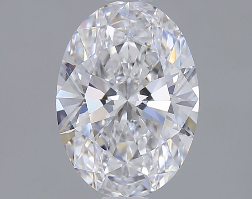 1.09 Carat Oval Lab Diamond with  Cut Diamond in 14KT  view 1
