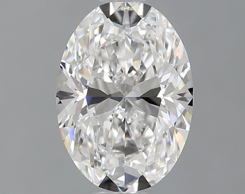 1.0 Carat Oval Lab Diamond with  Cut Diamond in 14KT  view 1
