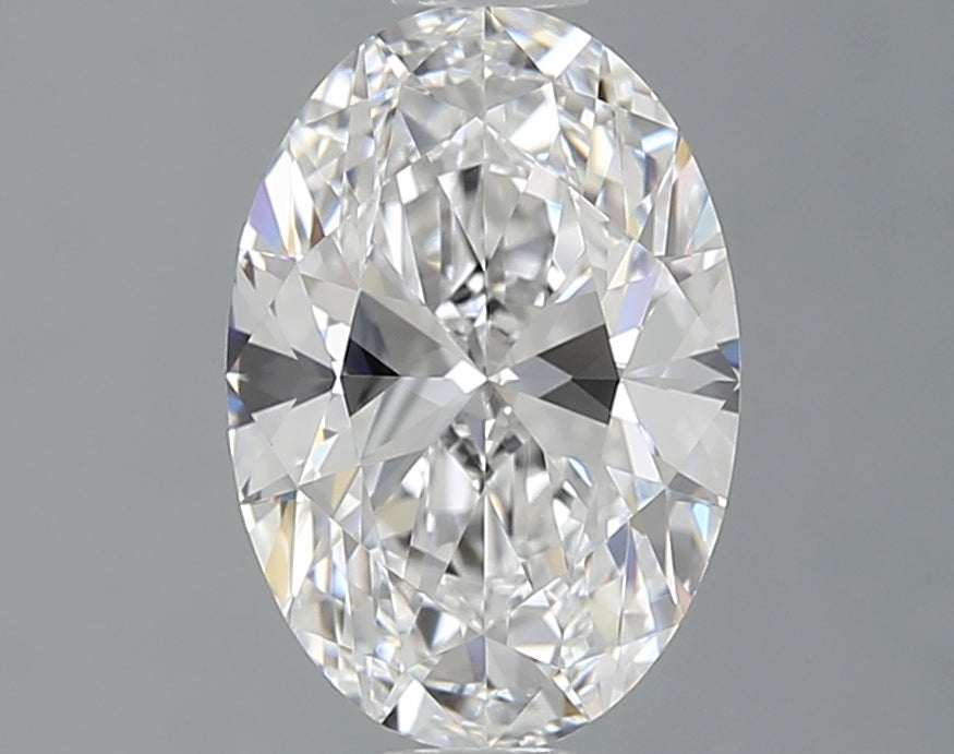 1.35 Carat Oval Lab Diamond with  Cut Diamond in 14KT  view 1
