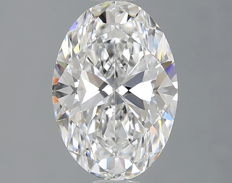 1.59 Carat Oval Lab Diamond with  Cut Diamond in 14KT  view 1
