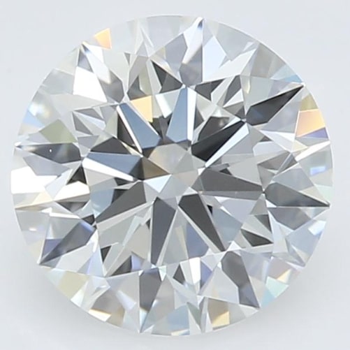 2.78 Carat Round Lab Diamond with  Cut Diamond in 14KT  view 1
