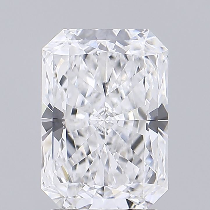 2.34 Carat Radiant Lab Diamond with  Cut Diamond in 14KT  view 1

