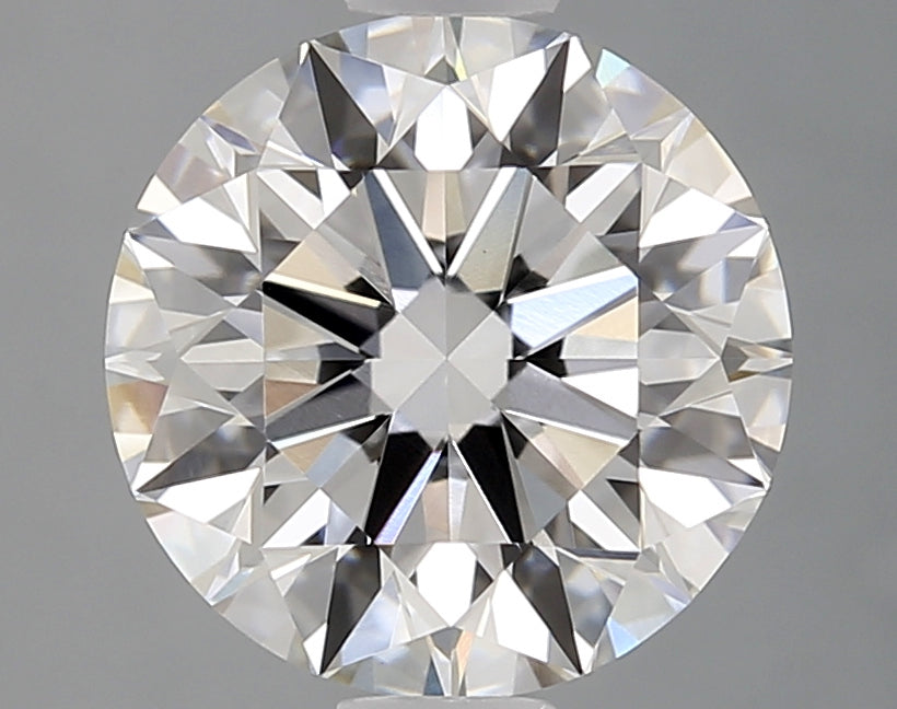 2.2 Carat Round Lab Diamond with  Cut Diamond in 14KT  view 1
