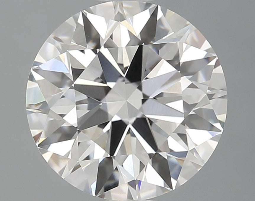 2.2 Carat Round Lab Diamond with  Cut Diamond in 14KT  view 1
