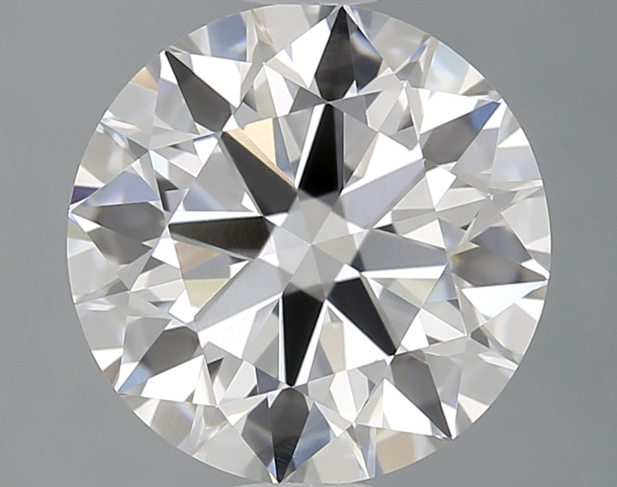 2.14 Carat Round Lab Diamond with  Cut Diamond in 14KT  view 1
