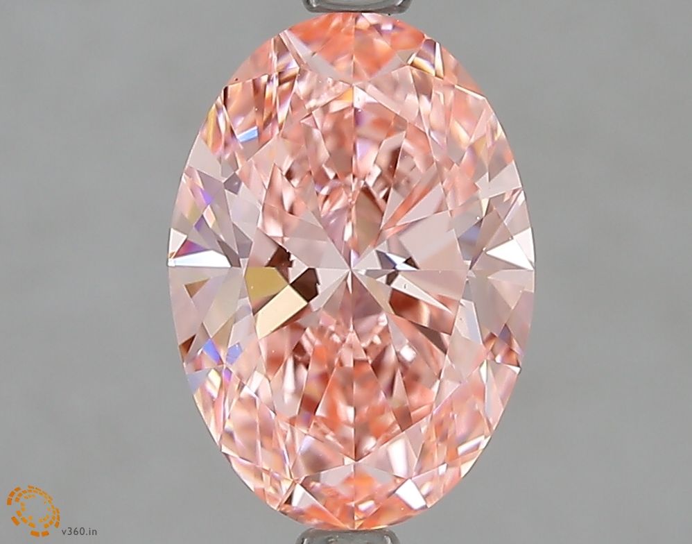 1.96 Carat Oval Lab Diamond with  Cut Diamond in 14KT  view 1
