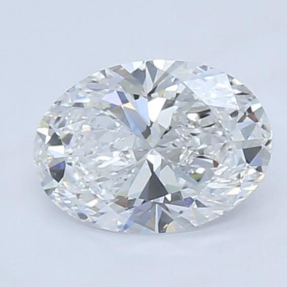 2.06 Carat Oval Lab Diamond with  Cut Diamond in 14KT  view 1
