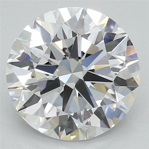 2.12 Carat Round Lab Diamond with  Cut Diamond in 14KT  view 1
