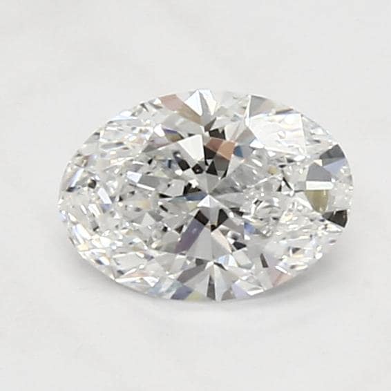 1.52 Carat Oval Lab Diamond with  Cut Diamond in 14KT  view 1
