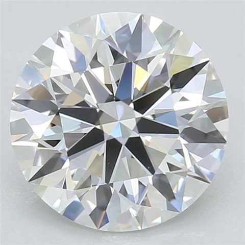 2.05 Carat Round Lab Diamond with  Cut Diamond in 14KT  view 1
