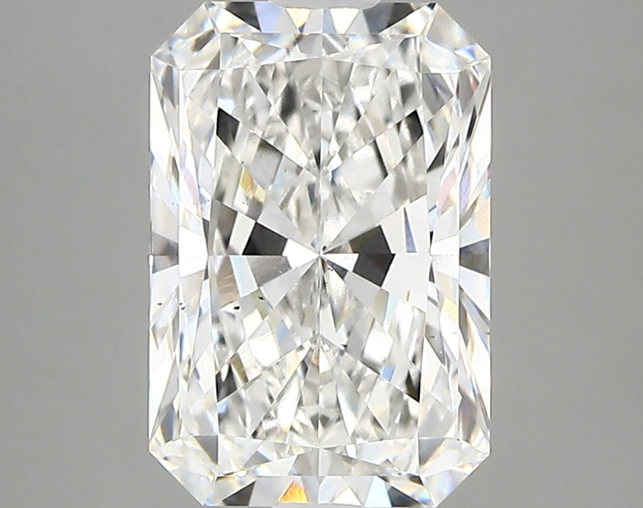 2.8 Carat Radiant Lab Diamond with  Cut Diamond in 14KT  view 1
