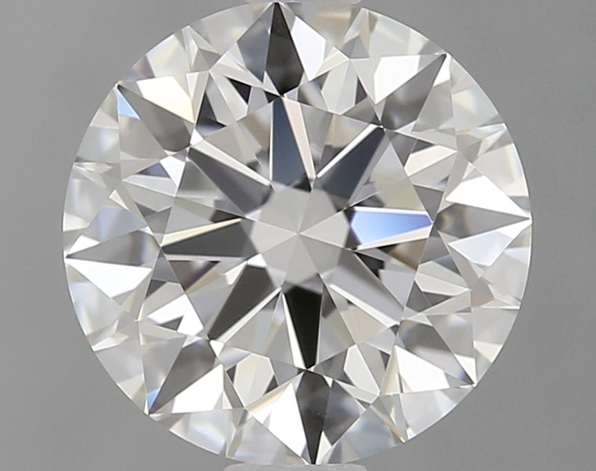 1.51 Carat Round Lab Diamond with  Cut Diamond in 14KT  view 1
