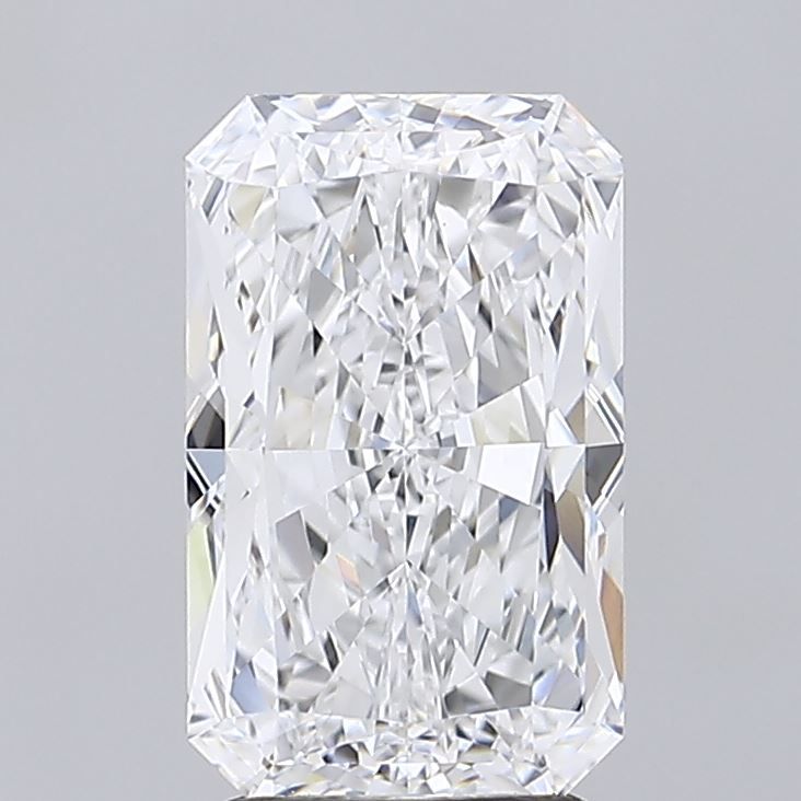 3.03 Carat Radiant Lab Diamond with  Cut Diamond in 14KT  view 1
