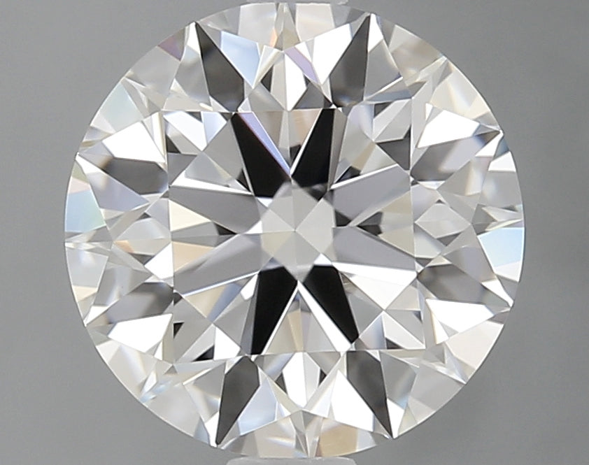2.04 Carat Round Lab Diamond with  Cut Diamond in 14KT  view 1
