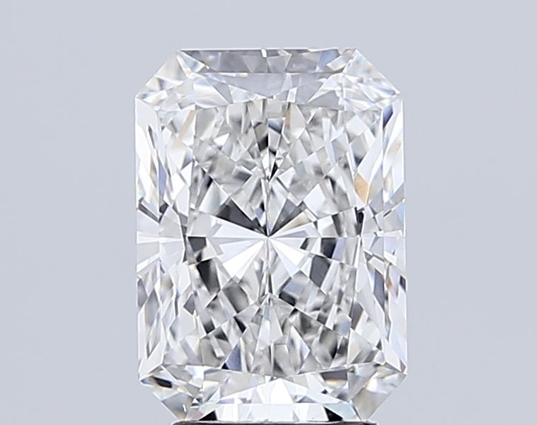 4.79 Carat Radiant Lab Diamond with  Cut Diamond in 14KT  view 1
