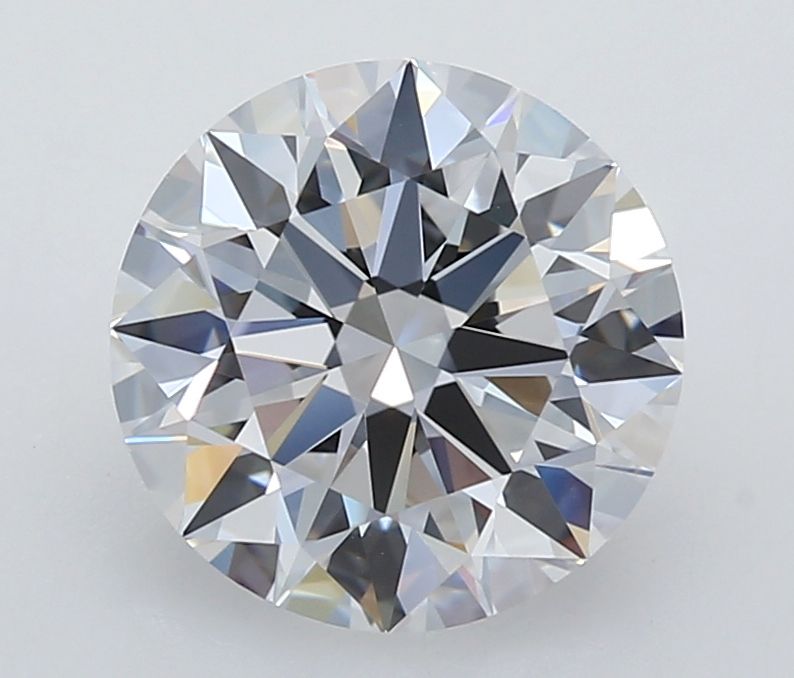 1.95 Carat Round Lab Diamond with  Cut Diamond in 14KT  view 1
