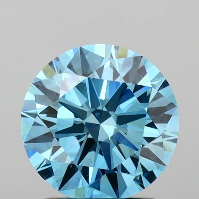 1.56 Carat Round Lab Diamond with  Cut Diamond in 14KT  view 1
